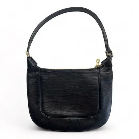 Authentic LOUIS VUITTON Epi Leather Matsy Vintage Black Shoulder Bag Purse Tote - Picture 3 of 8